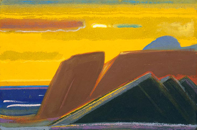 С.Н. Рерих. Пирамидальные горы. 1950–1970-е (?)